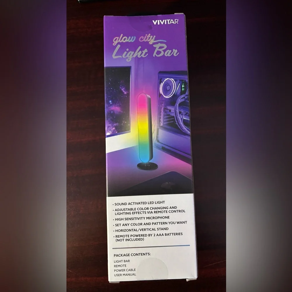 Glow city light bar, SOUND reactive multi color LED Party Lights with Remote